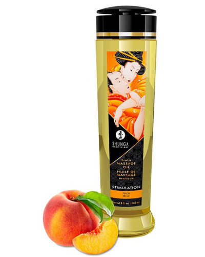Huile de massage Stimulation Pêche 240mL 