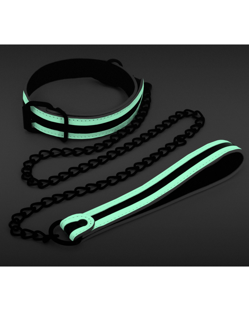 Collier-Laisse fluorescente Glo 75cm 