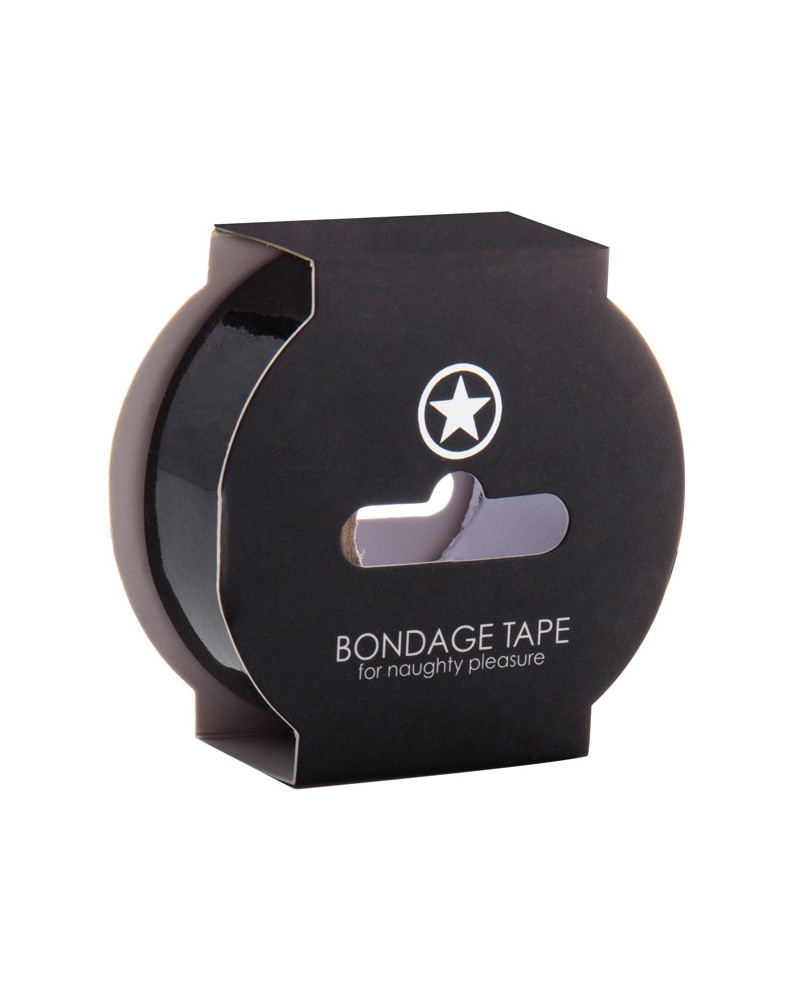 Ruban Bondage 17m - 25mm Noir 