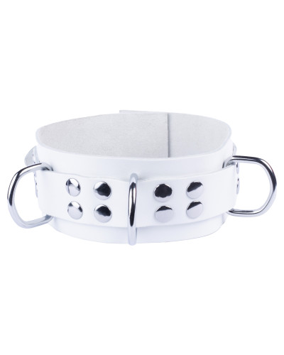 Collier en cuir Ultra Blanc 