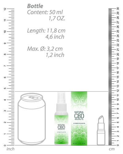 Huile de massage Natural CBD 50ml 