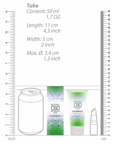 Crème de masturbation Natural CBD 50ml 