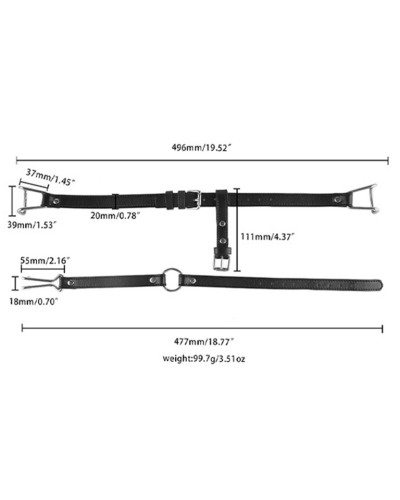 Bâillon Sm Hook Spreader Bouche et Nez 