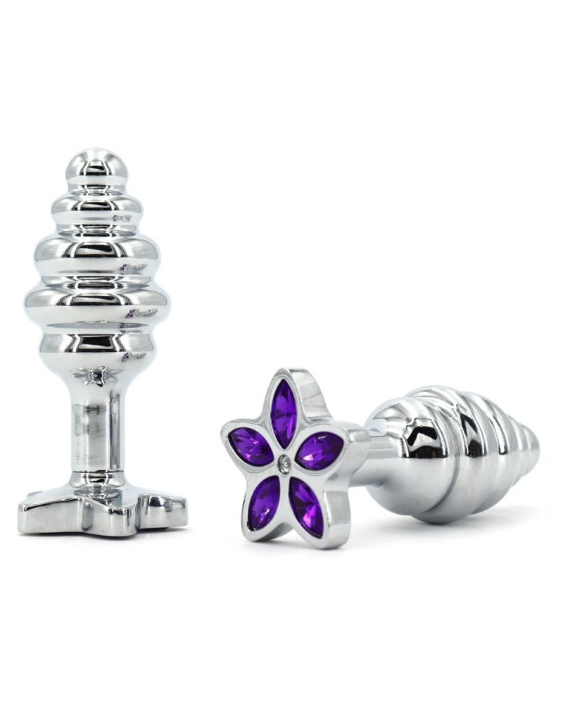 Plug bijou Star 6.5 x 2.8cm Violet 