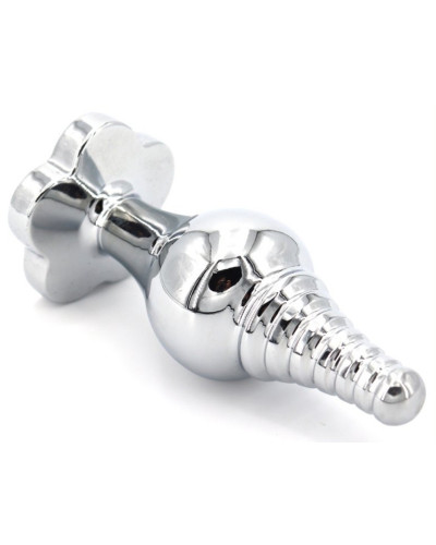 Plug Bijou Leaf 7 x 2.7cm Transparent 