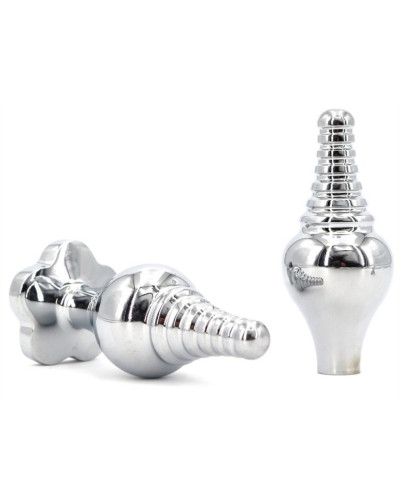 Plug Bijou Leaf 7 x 2.7cm Transparent 