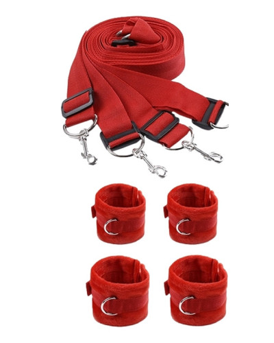 Kit Bondage pour Lit Rouge 