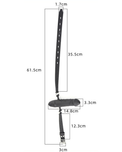 Bâillon Gode Oral Dick 10cm 