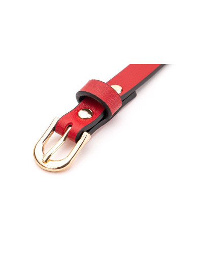 Bâillon Boule Liny Thin Noir-Rouge 