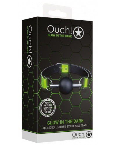 Bâillon Boule phosphorescent Glow 45mm 