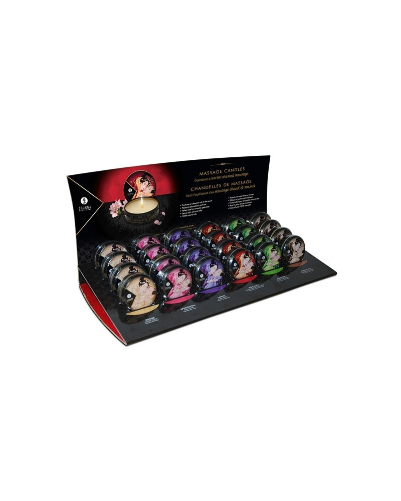 Présentoir Bougies de massage Shunga x24 