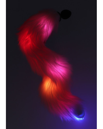 Plug avec queue Licorne Led 6 x 2.8cm Rose 
