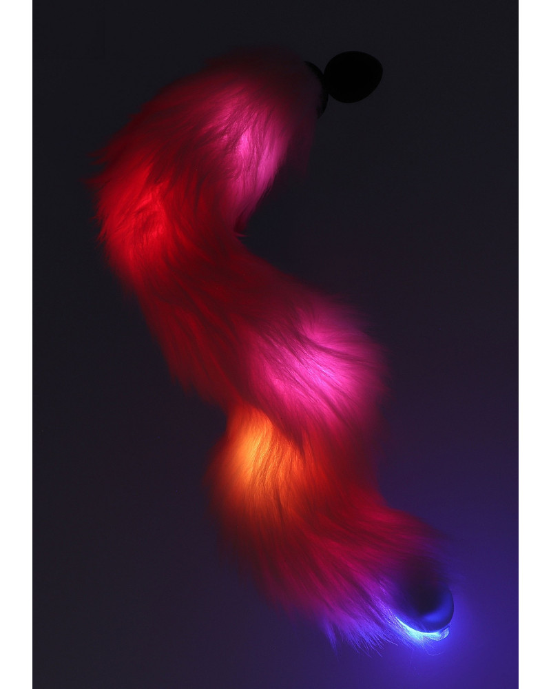 Plug avec queue Licorne Led 6 x 2.8cm Rose 