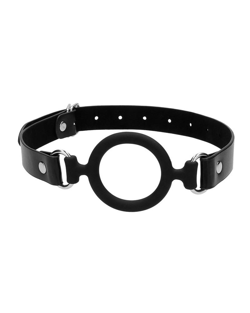 Bâillon en silicone Ring Gag 40mm Noir 