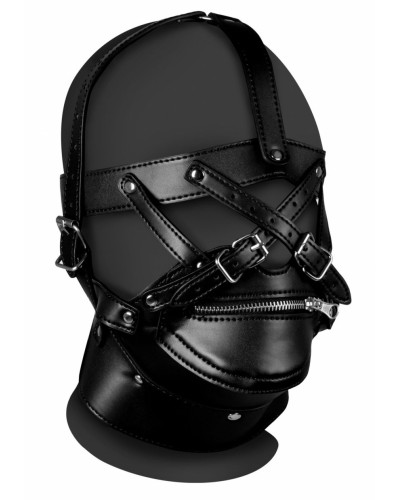 Bâillon SM Zip-Up Noir 