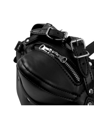 Bâillon SM Zip-Up Noir 