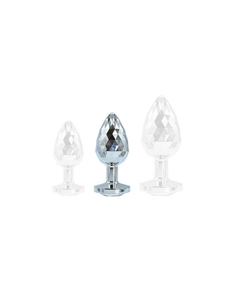 Plug Ikonik Diamond M 7 x 3.3cm Argent 