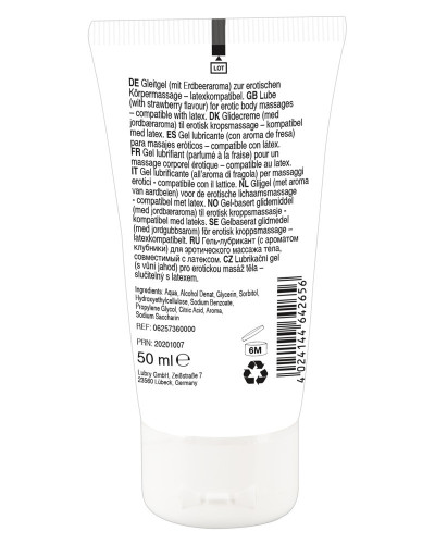 Gel de Massage Fraise 50ml 