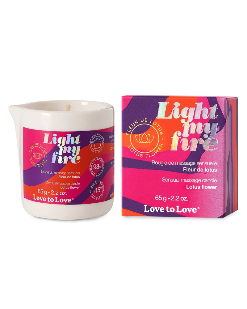 Bougie de Massage Light My Fire 65g Fleur de Lotus 
