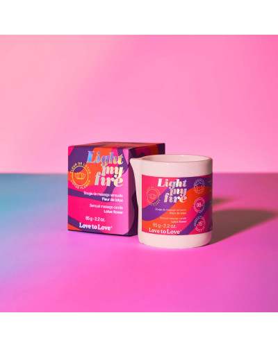 Bougie de Massage Light My Fire 65g Fleur de Lotus 