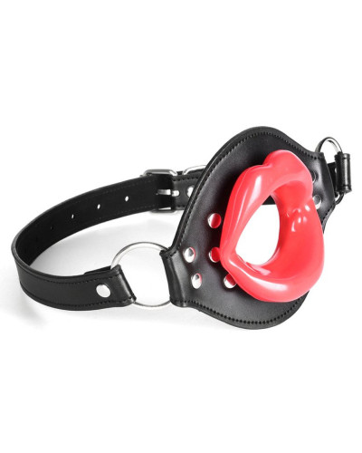 Bâillon Lips Gag Noir-Rouge 