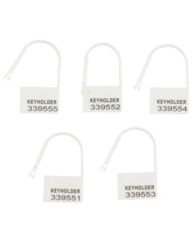 Lot de 5 Cadenas Lock Numérotés Blanc 