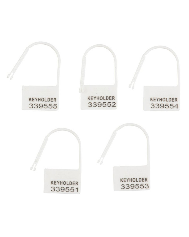 Lot de 5 Cadenas Lock Numérotés Blanc 