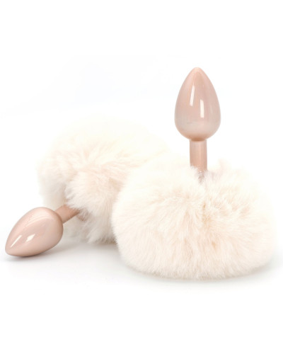 Plug Queue de Lapin Enchanting Bunnytail 5 x 2.8cm Blanc 