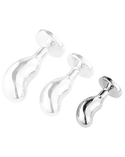 Plug Bijou BEAN SILVER S 6 x 2.3cm 