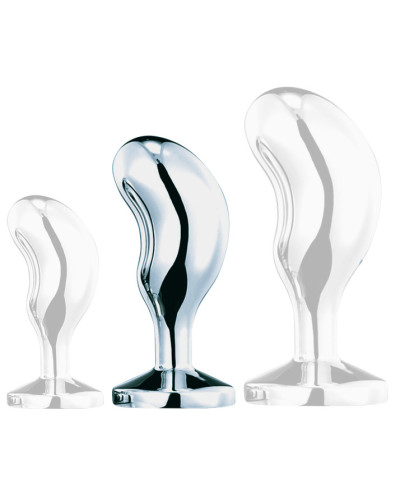 Plug Bijou Bean Silver M 7 x 3cm 
