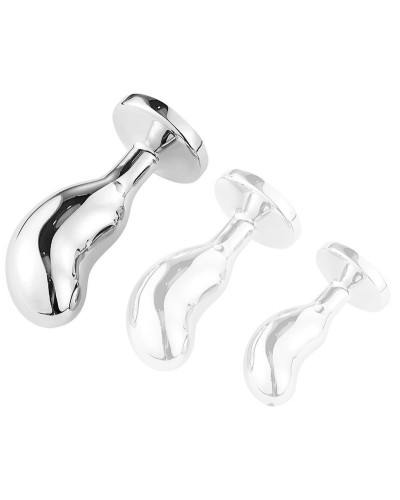 Plug Bean Silver L 9 x 3.5cm 