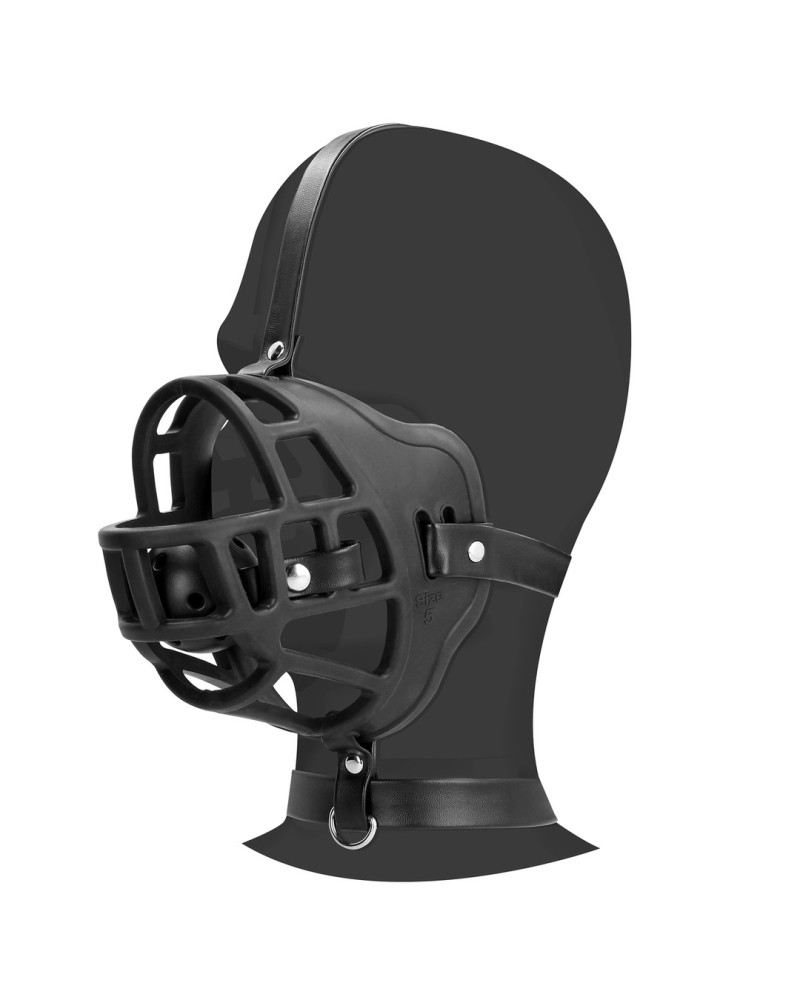 Muselière avec Bâillon-boule Muzzle Gag Noire 