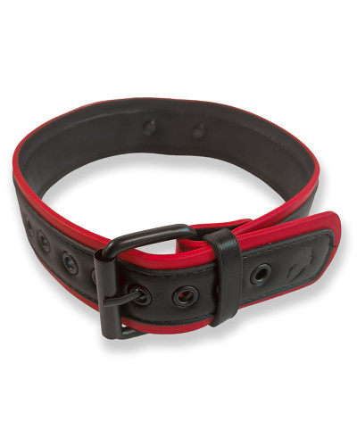 Collier Puppy Collar Noir-Rouge 