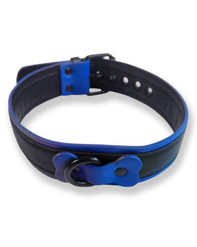 Collier Puppy Collar Noir-Bleu 