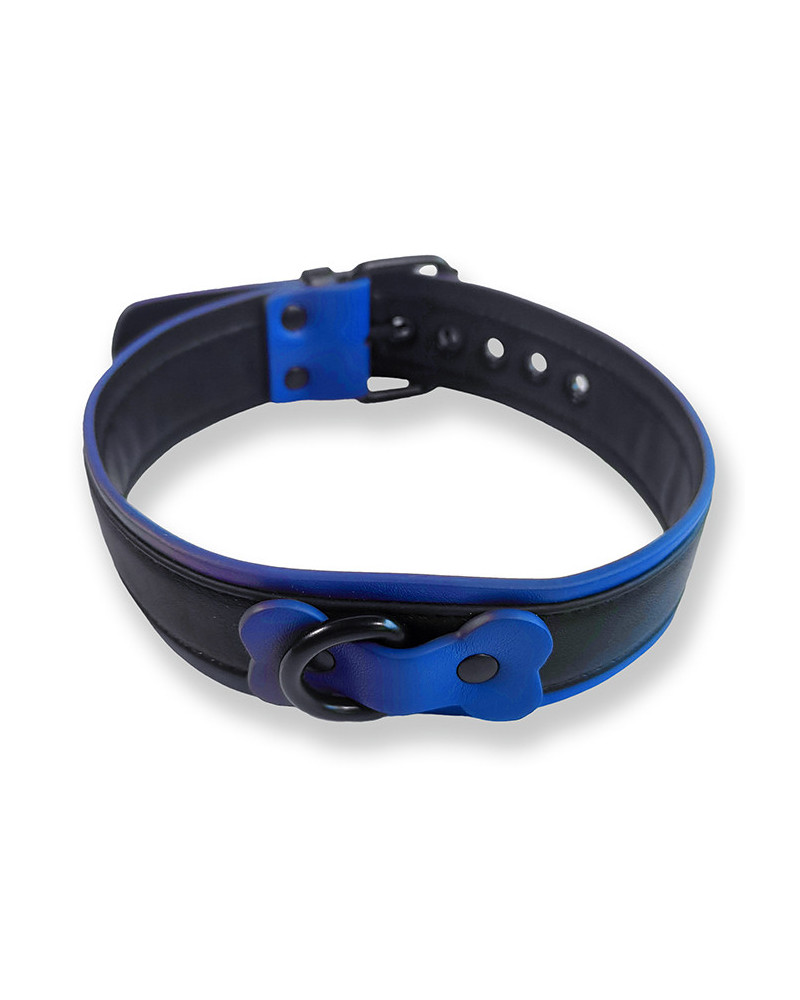 Collier Puppy Collar Noir-Bleu 