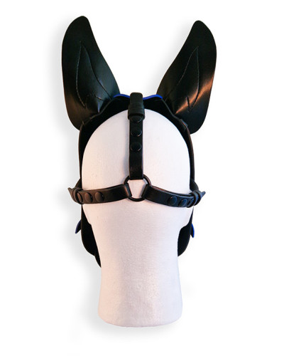 Cagoule Puppy Hood Noire et Bleue 