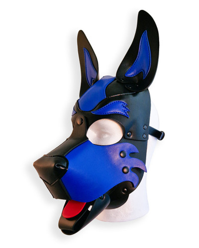 Cagoule Puppy Hood Noire et Bleue 