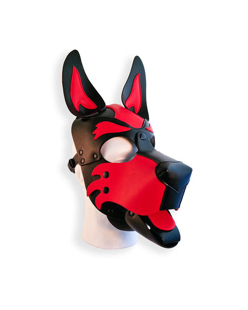 Cagoule Puppy Hood Noire et Rouge 