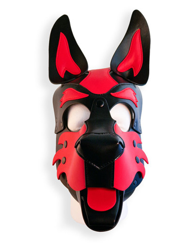 Cagoule Puppy Hood Noire et Rouge 