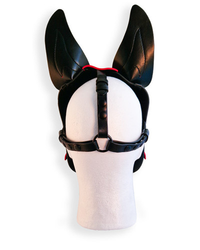 Cagoule Puppy Hood Noire et Rouge 