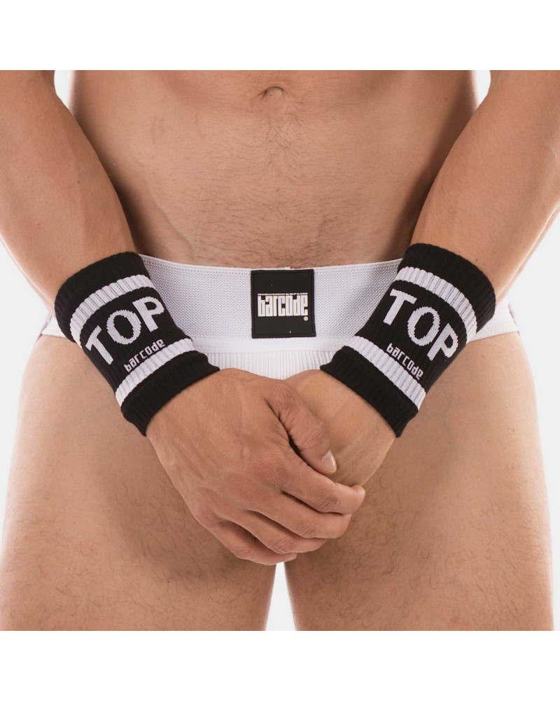 Lot de 2 Bandeaux de poignets Top Noirs 
