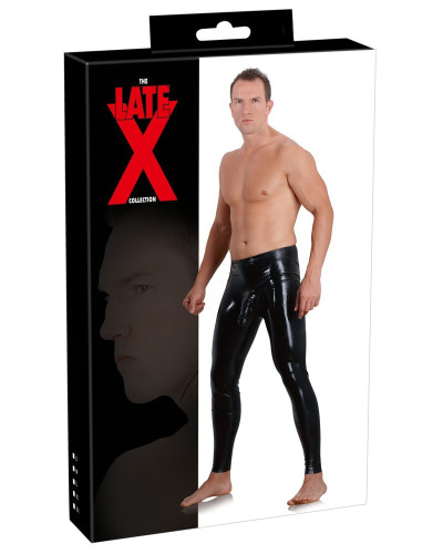 Legging en latex avec gaine pénis 