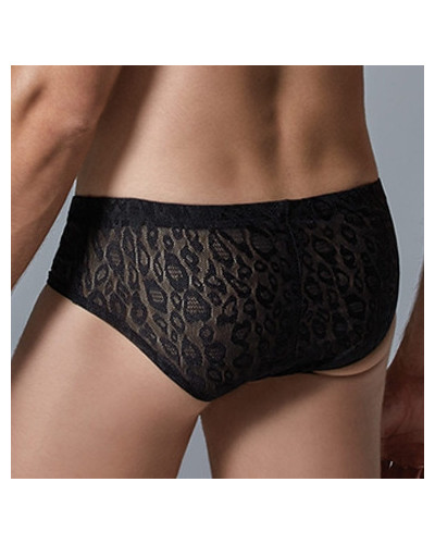 Shorty Dentelle Leopard Allure Noir  Couleur principale:Noir