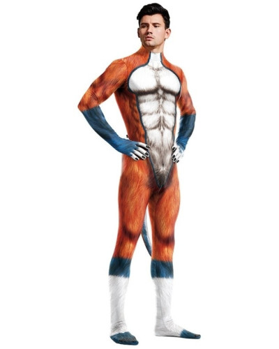 Combinaison Cosplay Chien Wild Dog Orange  Couleur principale:Orange