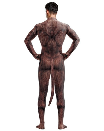 Combinaison Cosplay Loup-Garou Werewolf Marron  Couleur principale:Marron