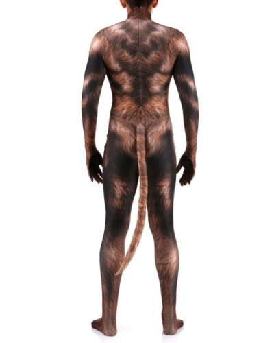 Combinaison Cosplay Loup-Garou Werewolf Marron  Couleur principale:Marron