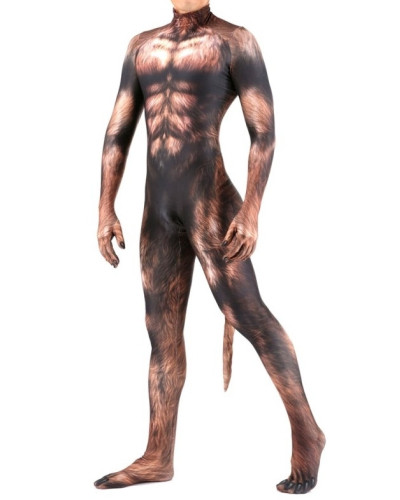 Combinaison Cosplay Loup-Garou Werewolf Marron  Couleur principale:Marron