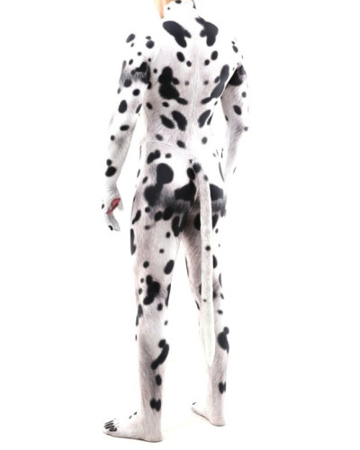 Combinaison Cosplay Chien Dalmatien Noir-Blanc  Couleur principale:Noir Couleur secondaire:Blanc