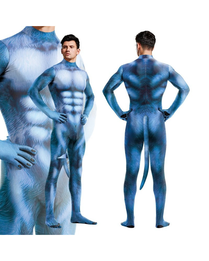 Combinaison Cosplay DOG Bleu  Couleur principale:Bleu