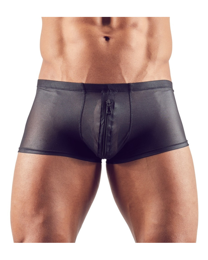 Shorty sexy à zip Hileo Noir  Couleur principale:Noir